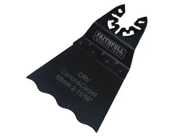 Faithfull Lâmina de Serra CrV Borda Ondulada Dentada, 68mm