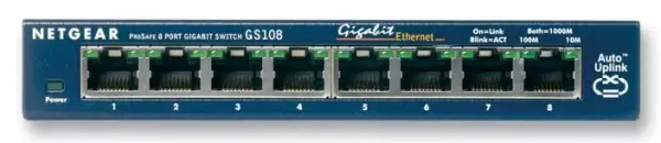 NETGEAR ProSafe - Lasc Gigitearach 8 Chomhphort