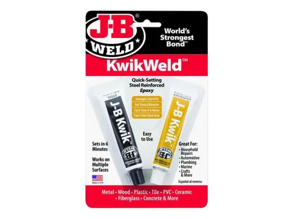 J-B Weld KwikWeld™ Epoxidové lepidlo, 2 x 30 ml, pevné lepení, rychle tuhnoucí
