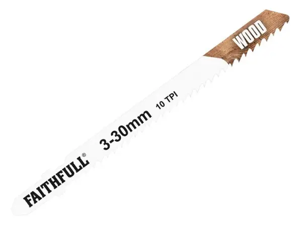 Faithfull 木工曲線鋸片 5片裝 T101B 高碳鋼木工鋸片