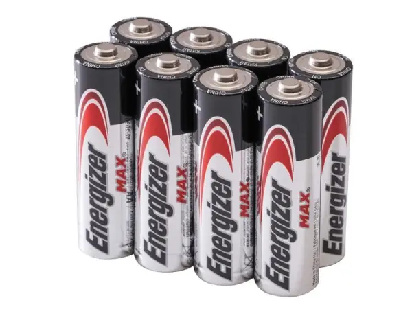 Energizer® - MAX® AA 鹼性電池 (4粒裝 + 4粒免費)