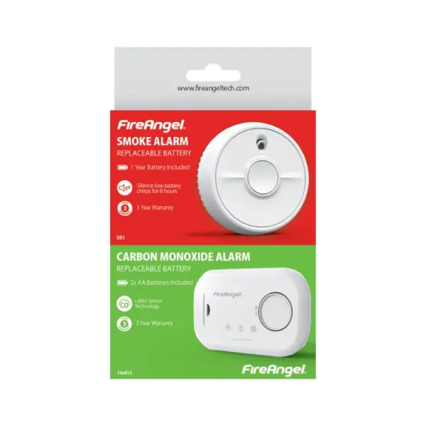 FireAngel Twin Pack Smoke and Carbon Monoxide Alarm