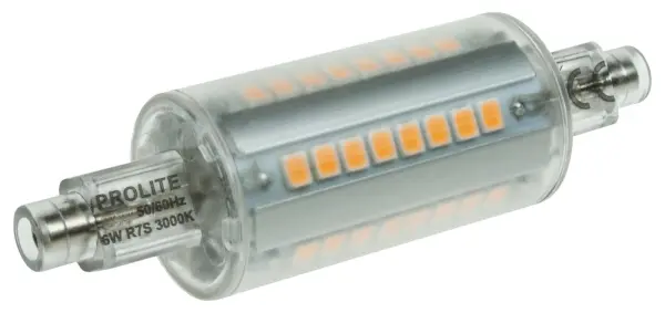 PRO-LITE 5W LED Linear R7S Bulb 78mm, 3000K Warm White, Non-Dimmable