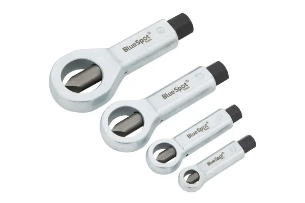 Blue Spot Tools 4件套开槽螺母劈开器9-27毫米（3/8''-1 1/16''）