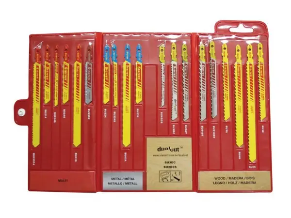 Starrett Set Bilah Jigsaw BU4, 19 Pek Bilah