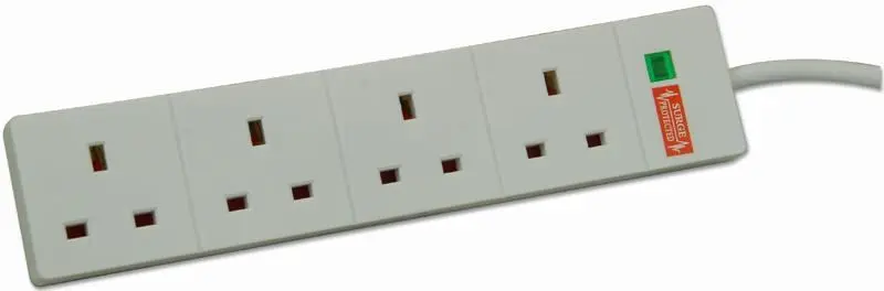 PRO ELEC 서지 보호 4구 멀티탭, 1m, 13A