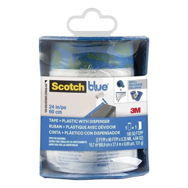 ScotchBlue Pre-Taped Painters Plastic Dispenser 61cm x 27m