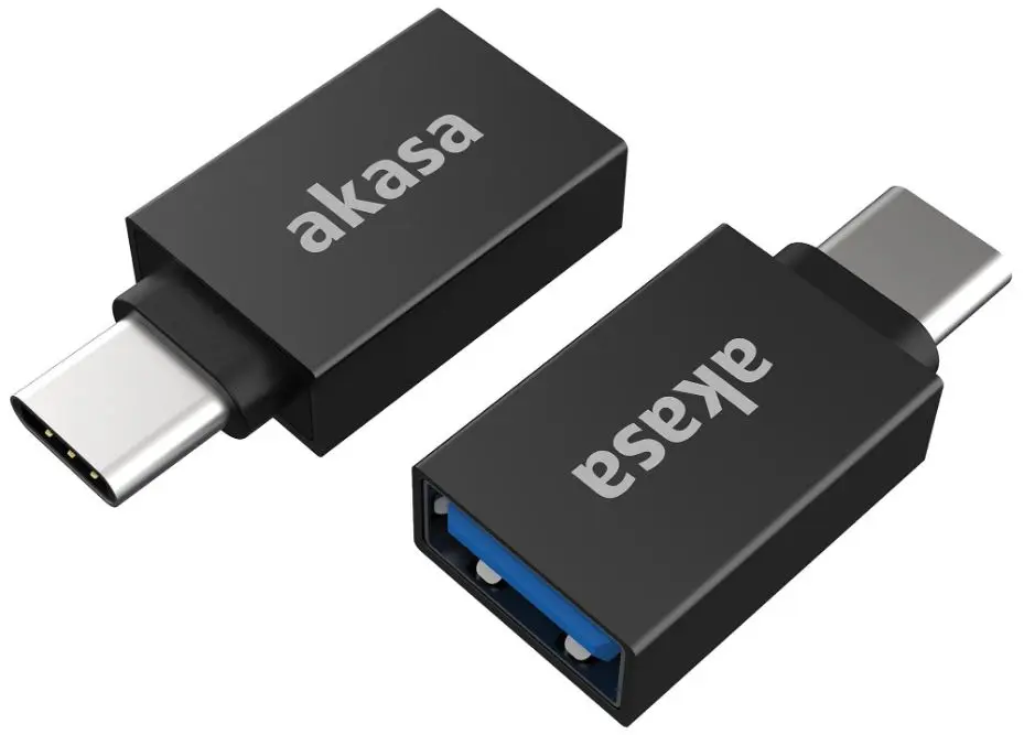 AKASA USB 3.2 Gen 2 USB-C to USB-A Adapter, 2 Pack