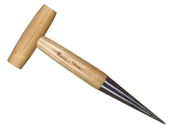 Kent & Stowe Roestvrijstalen Pootijzer met FSC Esenhouten Handvat, 28cm