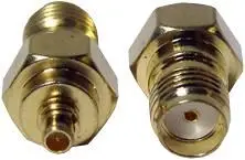RF Solutions MMCX Plug to SMA Socket Adaptor, Gold Plated