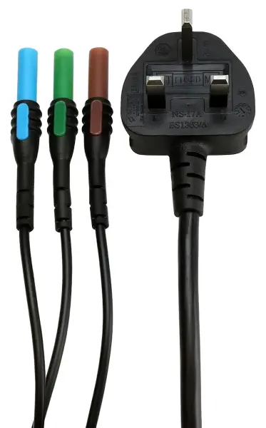 Socket & See PRO LEAD Mains Test Lead with 4mm Connectors