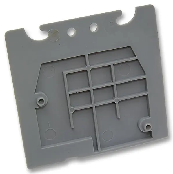 ENTRELEC by TE CONNECTIVITY Separador de Perfil DIN, Secção Final