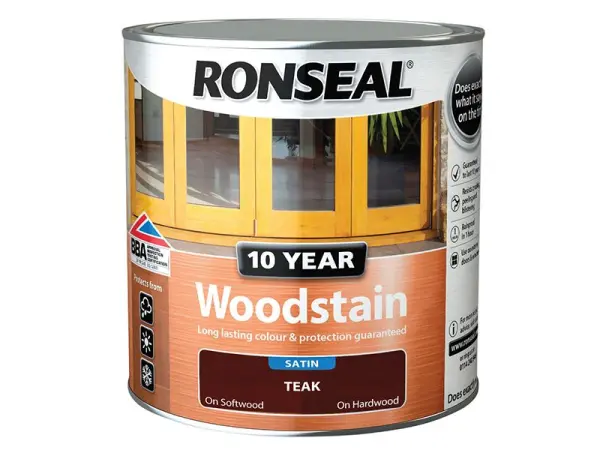 Ronseal Tinte para Madera 10 Años Protección, Color Teja, 750ml
