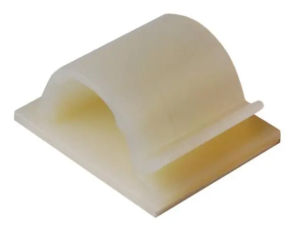 HELLERMANNTYTON מהדק כבלים בניילון עם דבק, 8 מ״מ, חבילה של 50