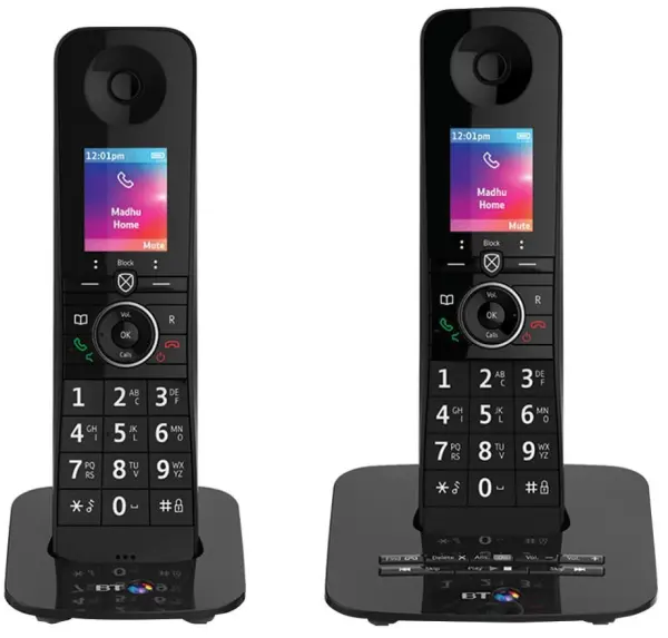 BT Telefone DECT Premium com Duas Mãos Livres, Bloqueio de Chamadas e Atendedor