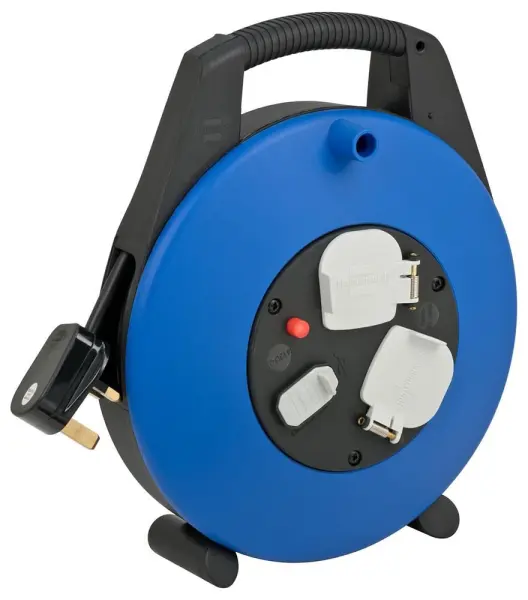 Brennenstuhl Vario-Line 2 Gang Cable Reel with USB, 10m, 13A