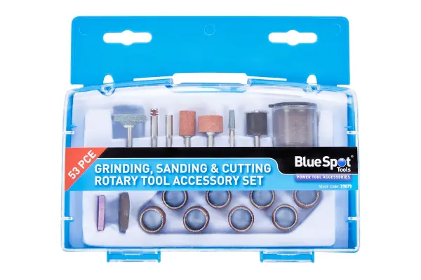 Blue Spot Tools - 53-cz. zestaw akcesoriów do szlifowania, cięcia i polerowania
