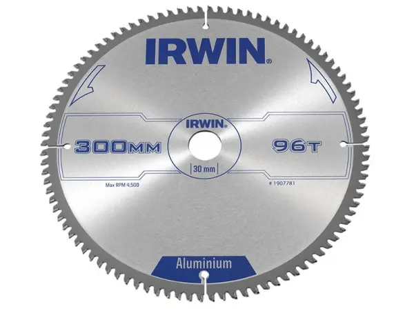 IRWIN プロフェッショナル アルミニウム用丸ノコ刃 300mm x 96T