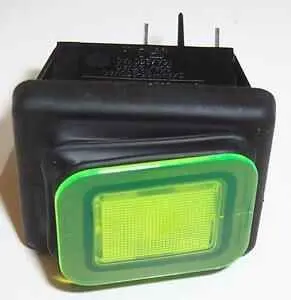 Molveno DPST zelený světelný vypínač zap./vyp.