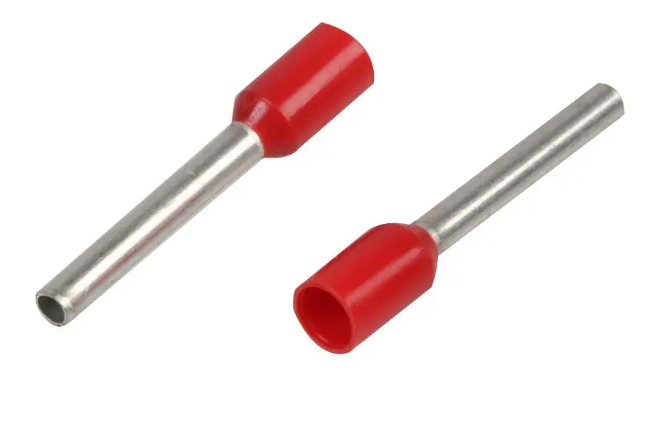 PRO POWER 1.00mm Red French Single Ferrule, Copper, 100 Pack