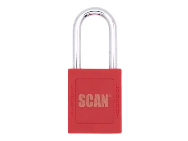 Scan Lockout Padlock, 40mm, Nylon & Brass