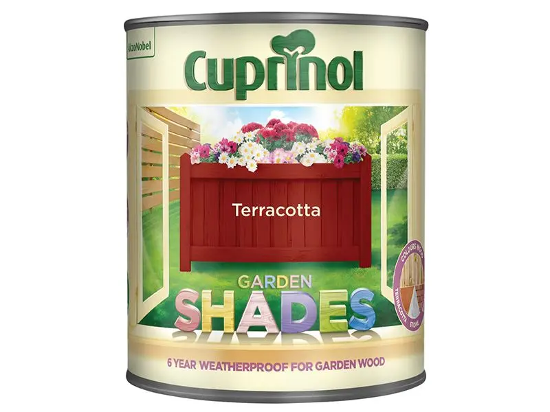 Cuprinol Garden Shades Tinte para Madera - Terracota, 1L