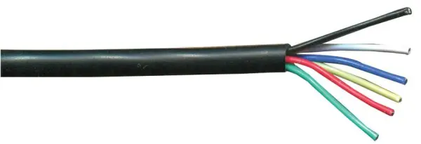 PRO POWER Cavo Allarme 6 Anime, 0,22mm², Nero, 100m