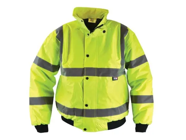Veste bomber imperméable jaune haute visibilité Scan, taille M (104 cm)