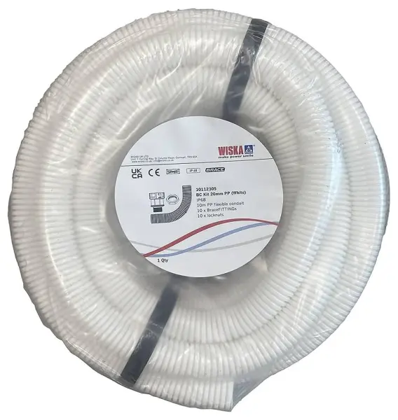 WISKA Contractor Pack Type 2 PP with Fittings - White 25mm