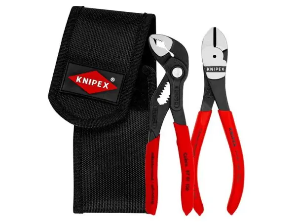 Knipex - Tacair Pléaraithe Beaga, 2-Píosa le Póca