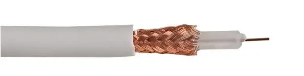 CONCORDIA TECHNOLOGIES - Καλώδιο Συνάφειας RG59U PVC, 20 AWG, Λευκό, 100m