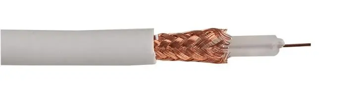CONCORDIA TECHNOLOGIES RG59U Koaxialkabel mit PVC-Ummantelung 20 AWG weiß 100m