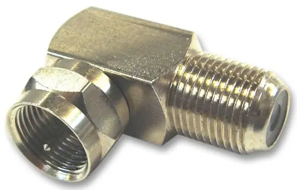 TE CONNECTIVITY F-Stecker auf F-Buchse Winkeladapter