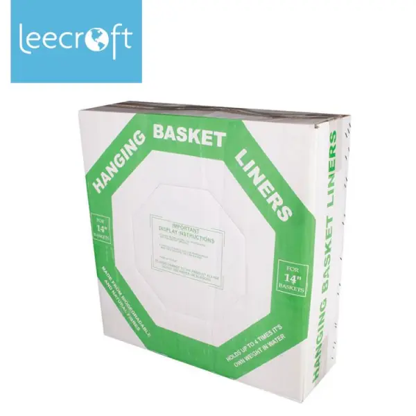 Leecroft Hängekorb-Unterlage aus Moosfaser, 30 cm (12 Zoll), Box à 50 Stück