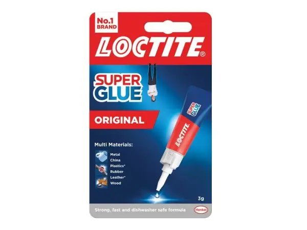 Loctite Super Glue Original, 3g Tube, Instant Adhesive