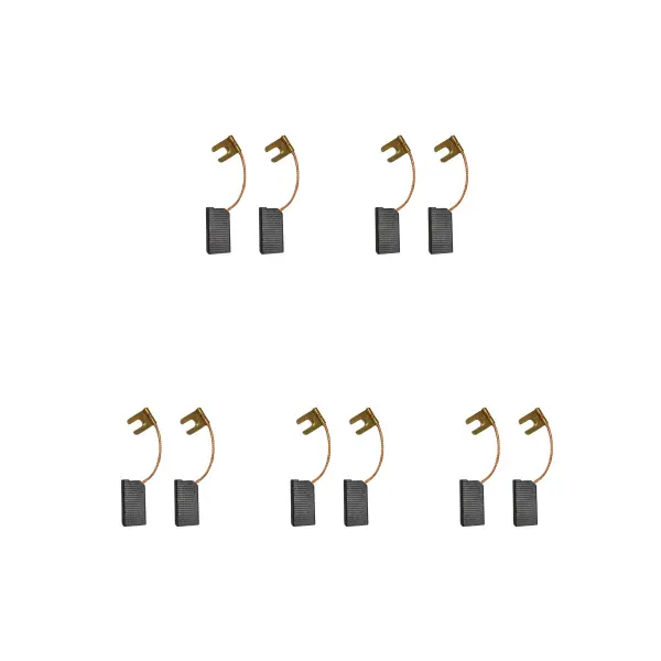 5 Conjuntos de 2 Escovas de Carvão para Black & Decker Pac Grinder (6.3x12x24mm