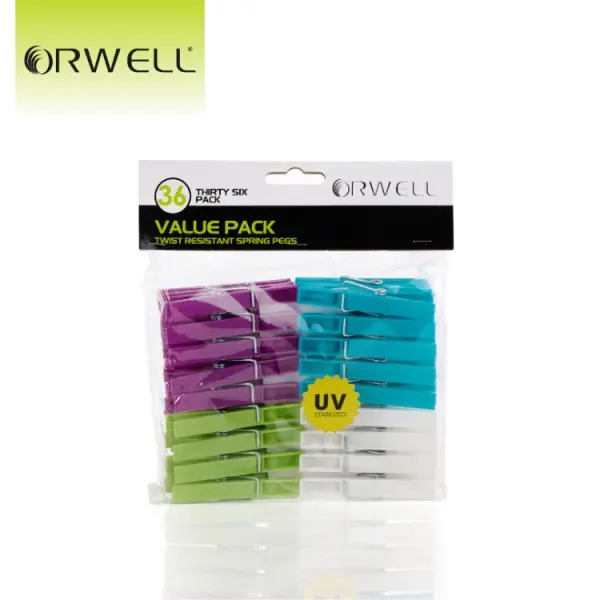Orwell Value Spring Pegs 36pk