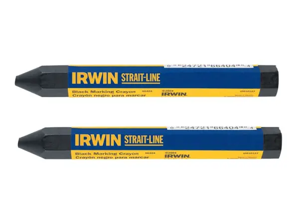 IRWIN® STRAIT-LINE® 블랙 표시용 크레용, 2개입