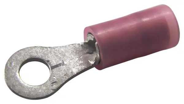 MOLEX / BRAD Avikrimp Ring Tongue Terminal, M3 x 1mm², Red