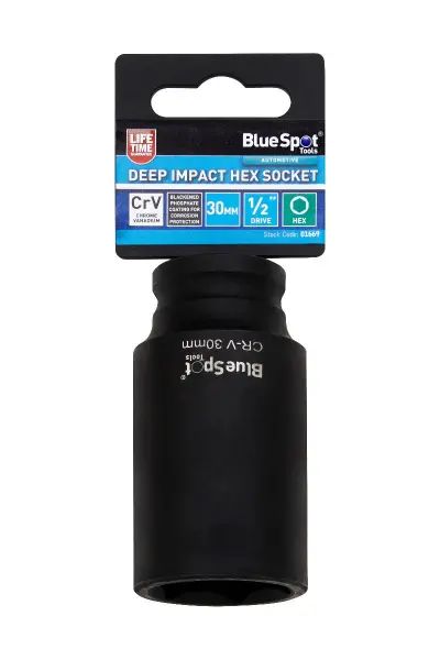 Blue Spot Tools - 30毫米重型冲击内六角套筒 1/2英寸驱动