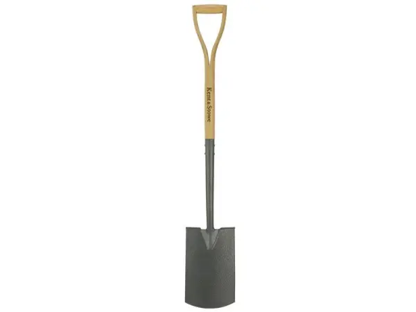 Kent & Stowe Carbon Steel Digging Spade with FSC Ash Handle, 110cm
