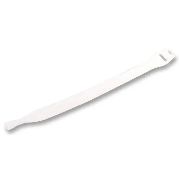 HELLERMANNTYTON Hook & Loop Reusable Cable Ties - White 200mm
