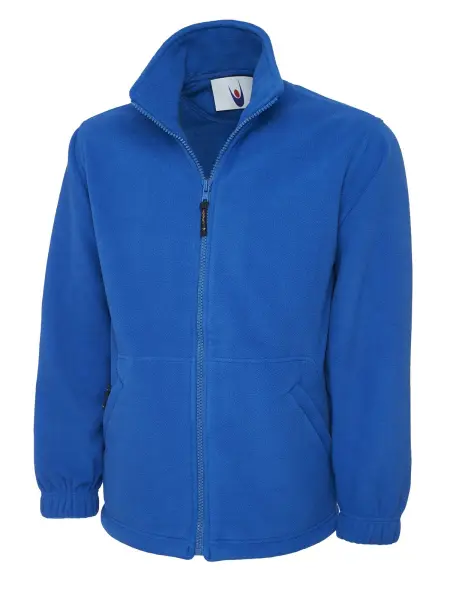Uneek Unisex Premium Full Zip Micro Fleece Jacket - Royal - 2XL