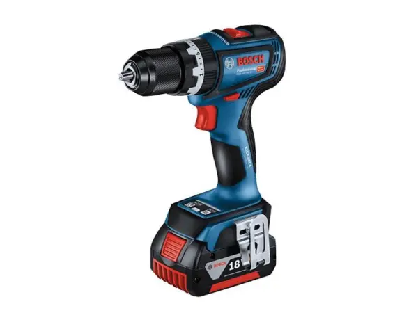 Bosch GSB 18V-90 C Professional Taladro Combinado, 18V con 2 x Baterías 4.0Ah