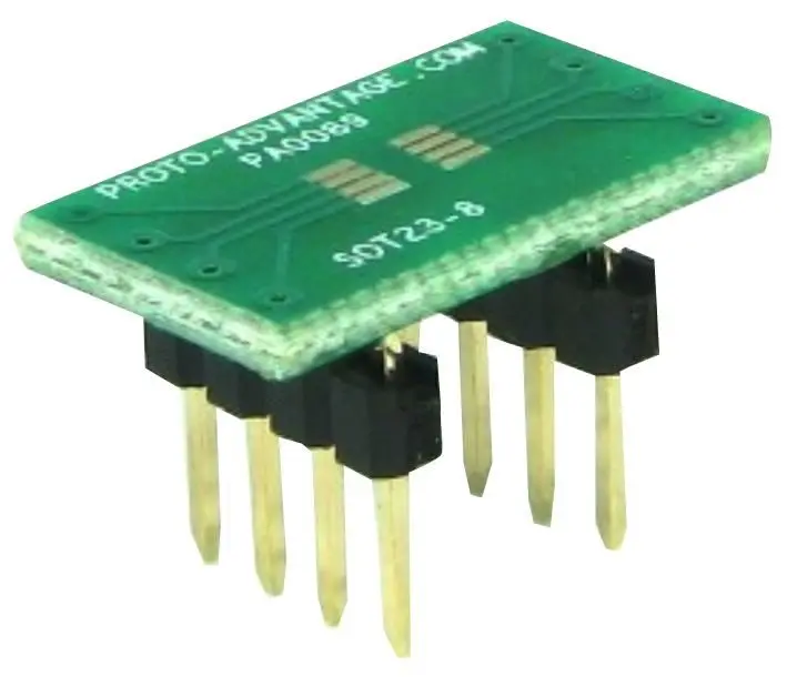 PROTO ADVANTAGE SOT23-8/TSOT8 naar DIP8 Adapter, 0,65mm steek