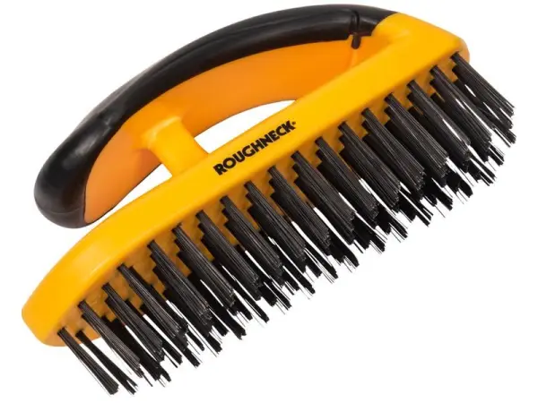 Roughneck Brosse métallique lourde conique à manche ergonomique