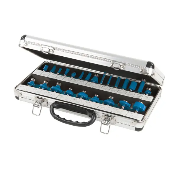 Silverline 1/4″ TCT Router Bit Set - 24 Piece