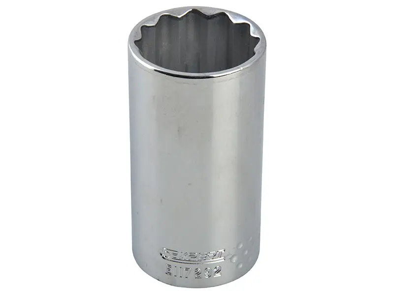 Expert Bi-Hexagon Deep Socket 1/2in Drive, 22mm