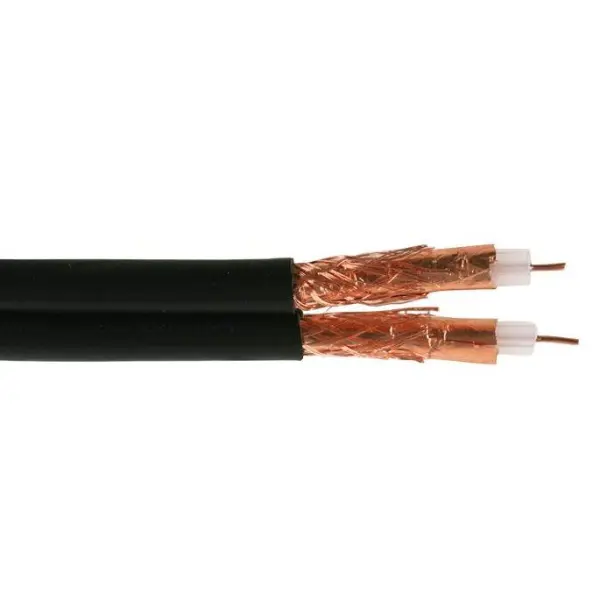 PRO POWER Twin Digital Satellite Cable LSF Black 100m Reel