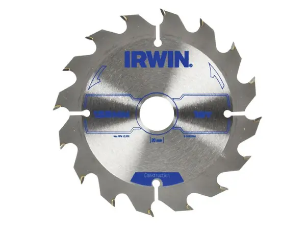 IRWIN Construction Cirkelzaagblad 125mm x 20mm, 16T ATB